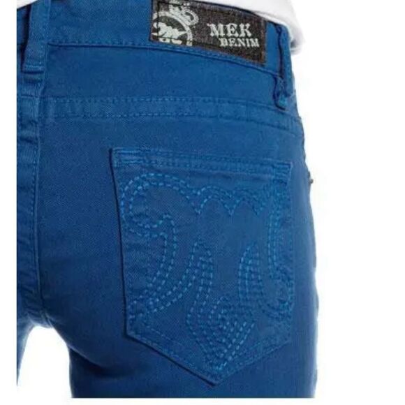 MEK Denim Tyler Cigarette Blue Pants Size 27 × 34 NWT - Picture 2 of 15